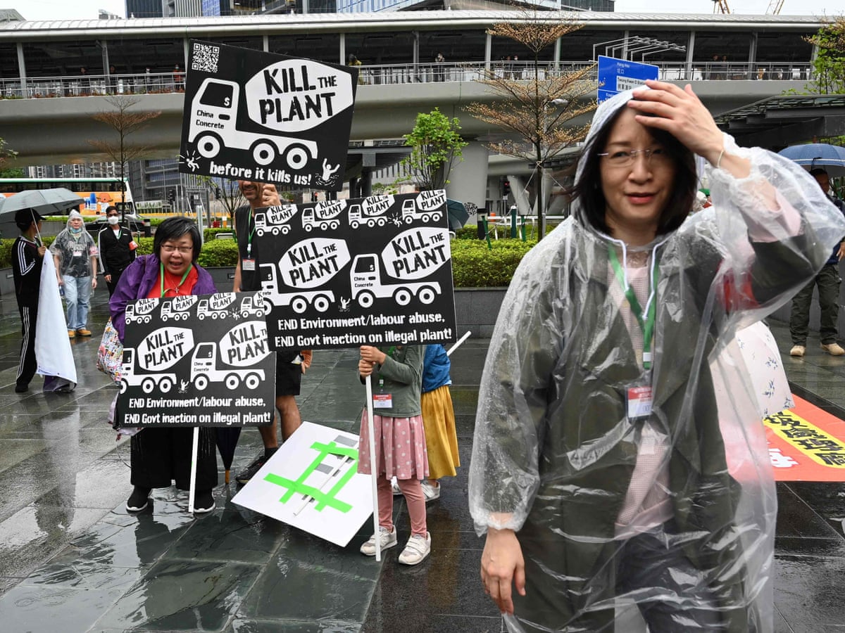 Hong Kong police keep tight control over first authorised protest in years | Hong Kong | The Guardian