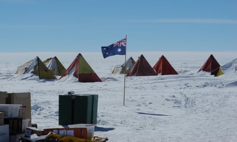 Australian ice core drilling camp at Aurora Basin North