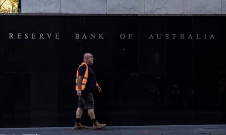 Reserve Bank Of Australia Makes Interest Rate Announcement<br>SYDNEY, AUSTRALIA - MAY 03: A pedestrian walks past the Reserve Bank of Australia building in Martin Place in Sydney on May 03, 2022 in Sydney, Australia. The Reserve Bank of Australia is expected to lift interest rates following a meeting today. The cash rate is currently 0.1 per cent and any rise would be the first interest rate increase since November 2010. (Photo by Brook Mitchell/Getty Images)