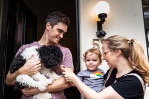 family and a dog