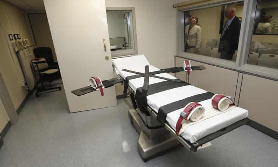 The death chamber at the Oklahoma state penitentiary in McAlester. Any attempt to change the method used to execute inmates in Oklahoma is certain to trigger a flurry of legal challenges.