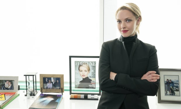 Amanda Seyfried as Elizabeth Holmes in the Hulu series The Dropout.