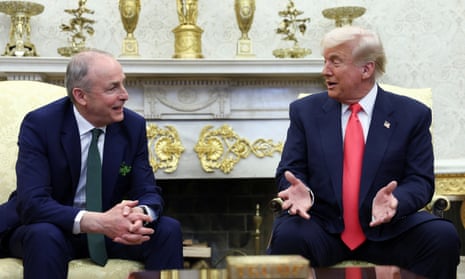 Irish taoiseach Micheál Martin meets US president Donald Trump in Washington DC.