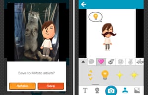 The Miifotos feature in action.