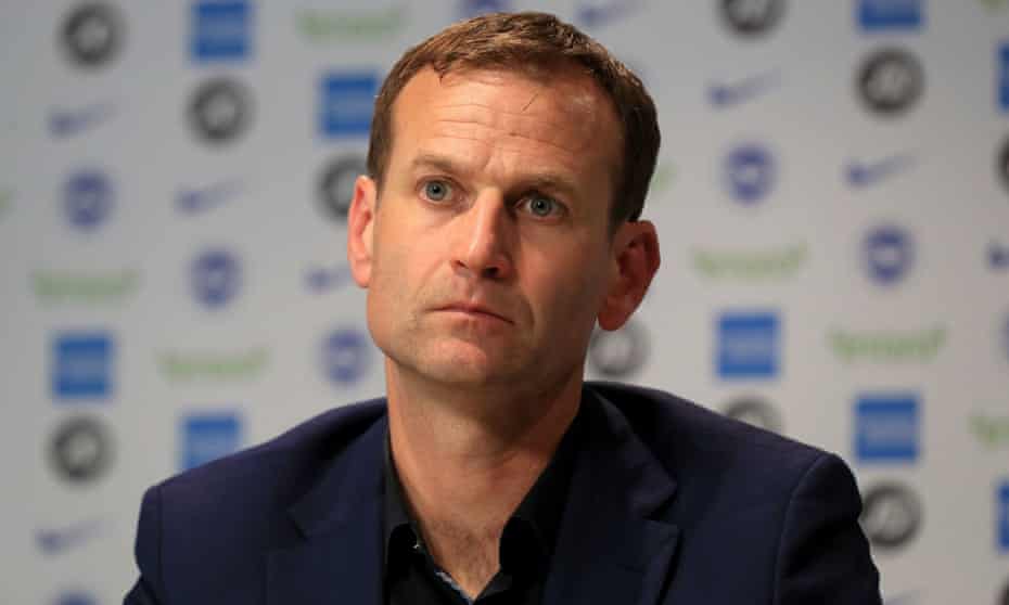 Dan Ashworth, pictured in May 2019, was put on gardening leave by Brighton.