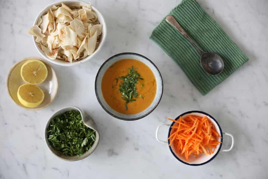 The Sharkouk sisters' red lentil soup