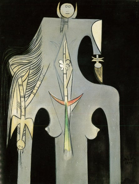 The Fiancée 1, 1950 by Wilfredo Lam.