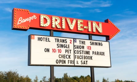 Drive-In Move Billboard Sign in Bangor Maine