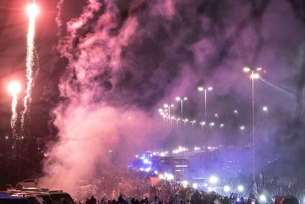 Fans welcome Argentina players home in Buenos Aires after the World Cup
