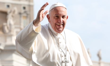 Pope Francis during his weekly audience at the Vatican, Italy, in April 2017.