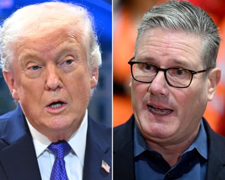 Keir Starmer ve Donald Trump tartışma