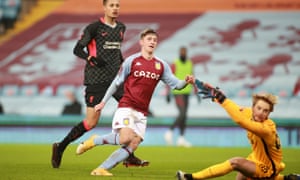 Louie Barry equalises for Villa.