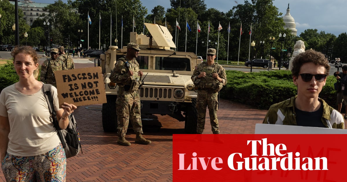 Protesters gather in Washington DC as federal law enforcement officers stop drivers US politics live