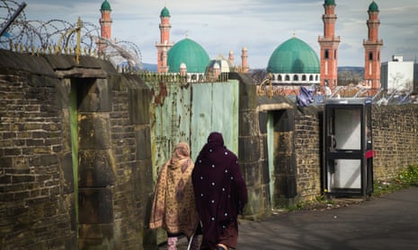 ‘These are scary times,’ according to Bana Gora of Bradford Muslim Women’s Council. Above, the city’s Tul-Islam mosque. 
