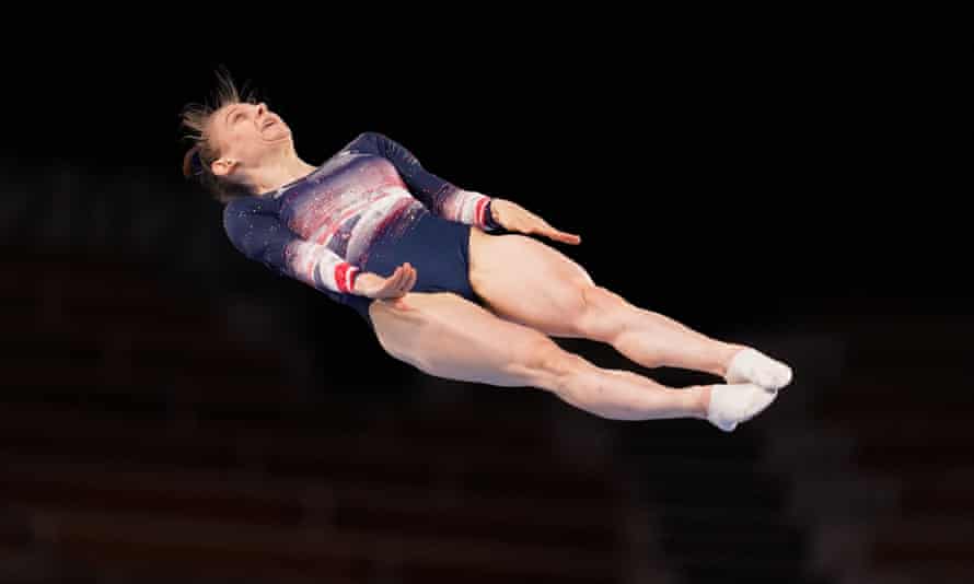 Bryony Page ganó el bronce en la final de trampolín femenino