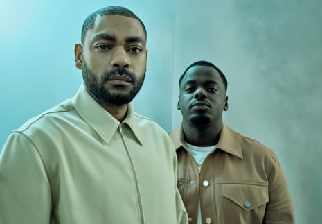 Kane Robinson, left, and Daniel Kaluuya photographed in London by Phil Fisk for the Observer New Review, December 2023.