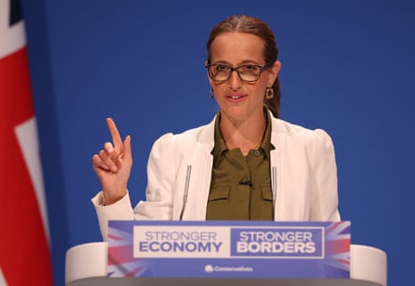 Helen Whately speaking to the Tory conference.