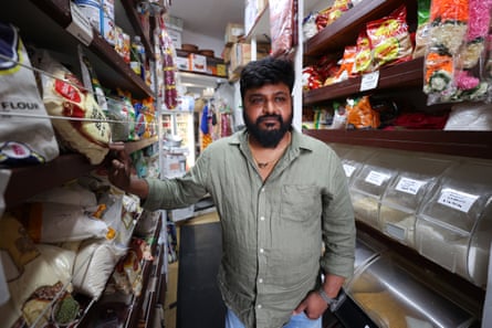 Supermart owner Suresh RRK inside his grocer on Sandringham’s main street.