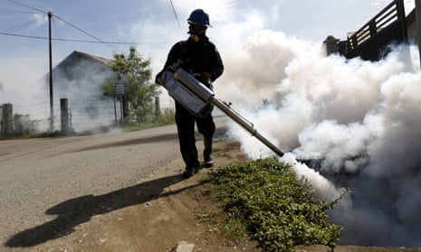 Spraying against Zika in Indonesia.