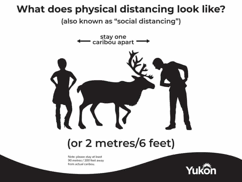 Yukon is making the news with its physical distancing awareness campaign.