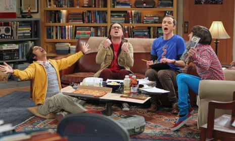 Geeks gone wild: Kunal Nayyar, Johnny Galecki, Jim Parsons and Simon Helberg in The Big Bang Theory. 