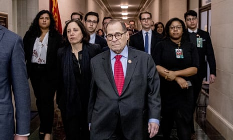 Jerrold Nadler<br>Chairman Jerrold Nadler, D-N.Y. leaves a House Judiciary Committee markup after passing both articles of impeachment, accusing President Donald Trump of abusing power and obstruction of Congress, Friday, Dec. 13, 2019, on Capitol Hill in Washington. (AP Photo/Andrew Harnik)