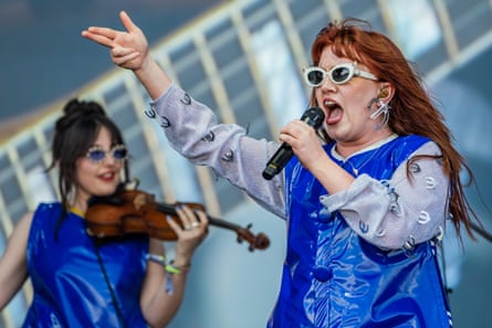 CMAT performing at Glastonbury.