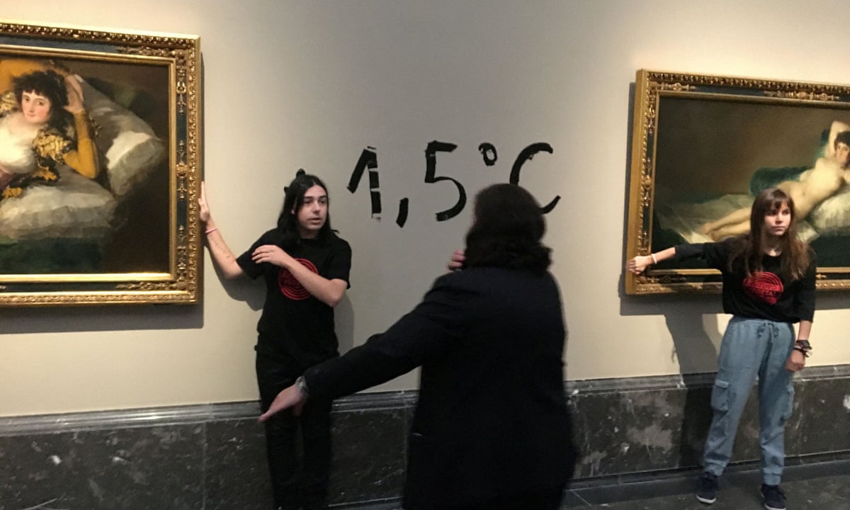 Climate Activists Glue Themselves to Goya at Madrid's Prado Museum