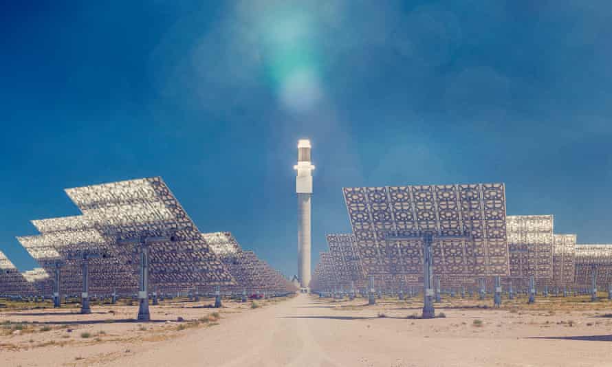 The Crescent Dunes solar energy project near Tonopah, about 190 miles northwest of Las Vegas.