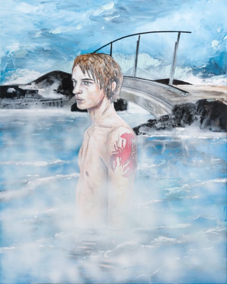 Hernan Bas’s Just Shy of His Boiling Point (Hot Springs, Iceland), 2025.