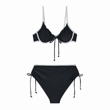 Black and white bikini