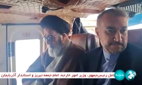 President Ebrahim Raisi (L) with foreign minister Hossein Amir-Abdollahian.