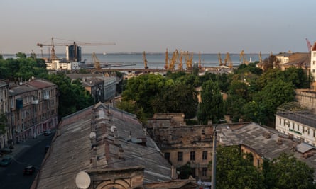 A view of the Port of Odesa.