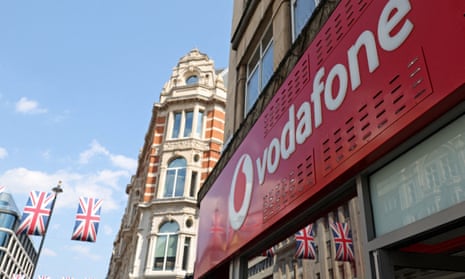 Vodafone at one of its stores in London, Britain, June 14, 2023.