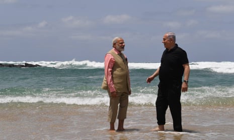 Benjamin Netanyahu and Narendra Modi in 2017