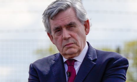 Gordon Brown at a Scottish Labour rally in Glasgow on 5 May.