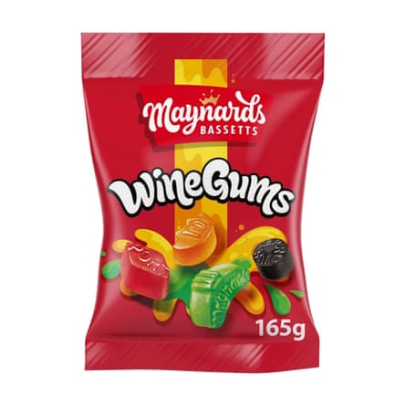 Maynards Bassetts Wine Gums Sweets Bag 165g