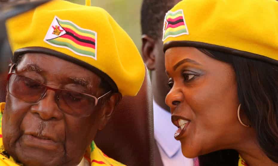 Mugabe and his wife, Grace