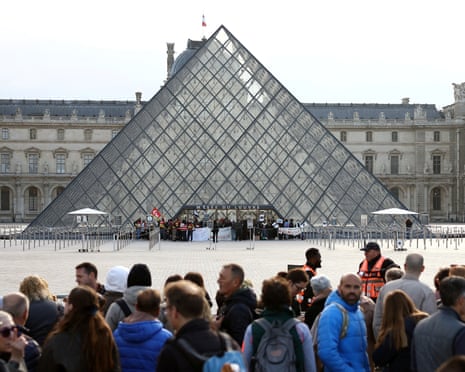 The Louvre was unable to open as scheduled on Monday due to protesters blocking its entrance