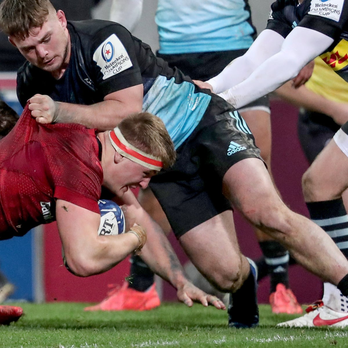 Champions Cup Roundup Munster Hold Off Harlequins Lyon Thrash Gloucester Champions Cup The Guardian Champions Cup Roundup Munster Hold Off Harlequins Lyon Thrash Gloucester Champions Cup The Guardian