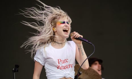 ‘Her growth was my growth’ ... Hayley Williams performing with Paramore at the Bonnaroo Music &amp; Arts festival, Tennessee, 8 June 2018.