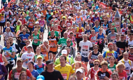 Runners take part in the 2016 London Marathon