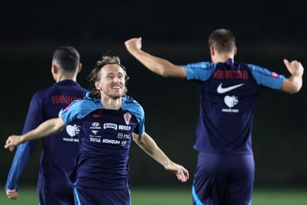 World Cup 2022 briefing: Argentina v France will provide subplots aplenty | World Cup 2022 7 Croatia midfielder Luka Modric, left, takes part in a training session on Thursday.