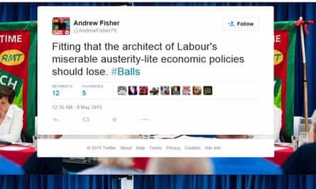 Fisher’s tweet about Ed Balls.