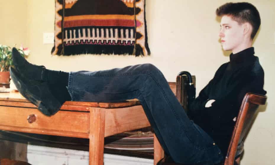Jes Fernie in Edinburgh in 1986 with flattop haircut and winklepickers