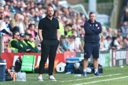 Managerial inexperience may prove challenging for Matt Lawlor (left) who has much to prove in his first full season at Fleetwood Town