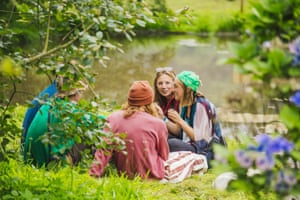 ‘A kinder and more sustainable society’... Festivalgoers at Green Man.