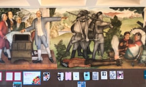 A mural at George Washington high school.