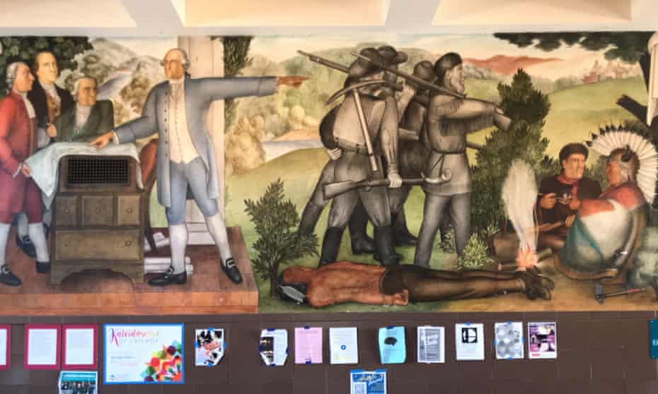 A mural at George Washington high school.