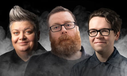 Susie McCabe, Frankie Boyle and Christopher MacArthur-Boyd.